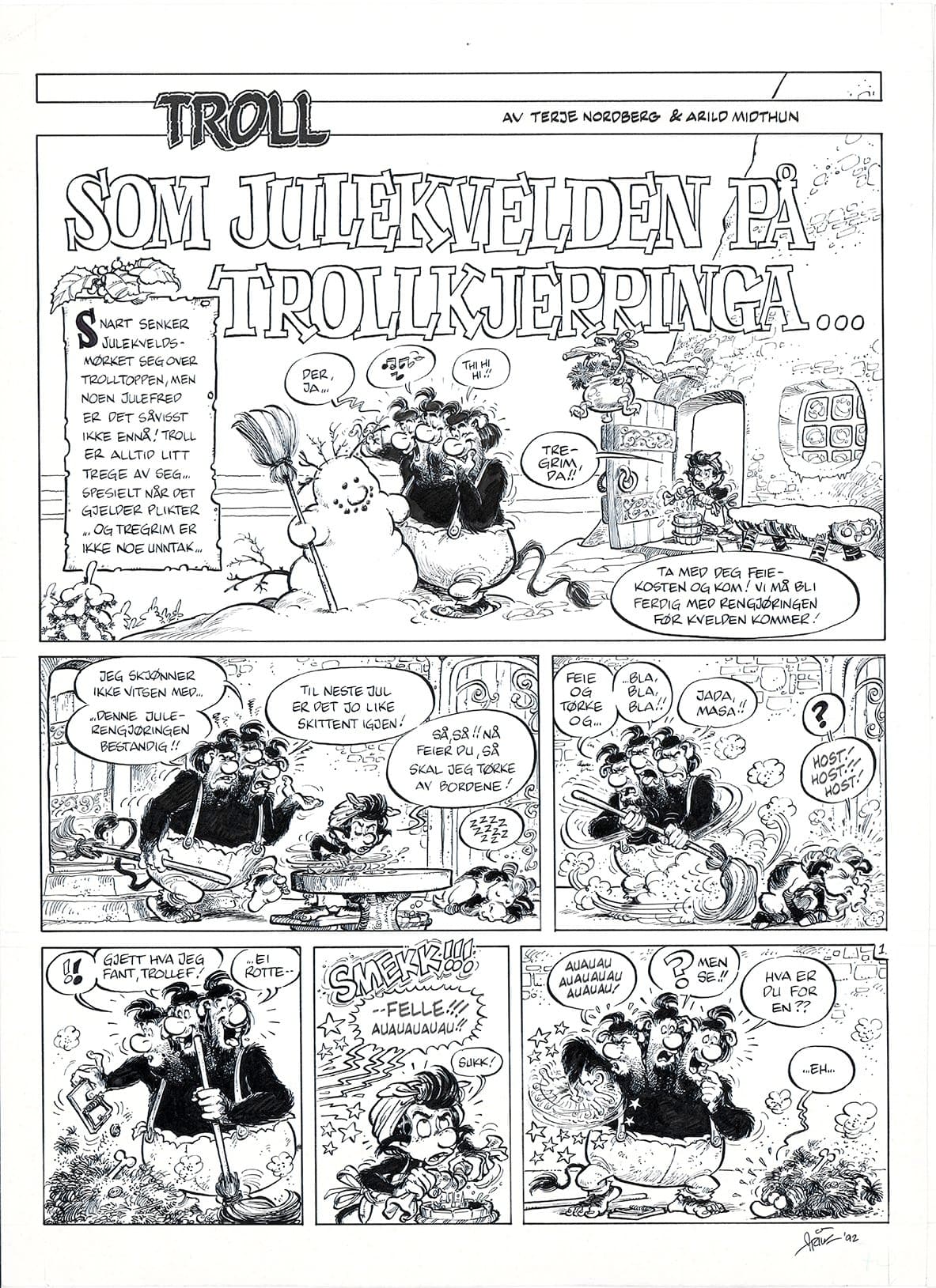 Som julekvelden pa trollkjerringa